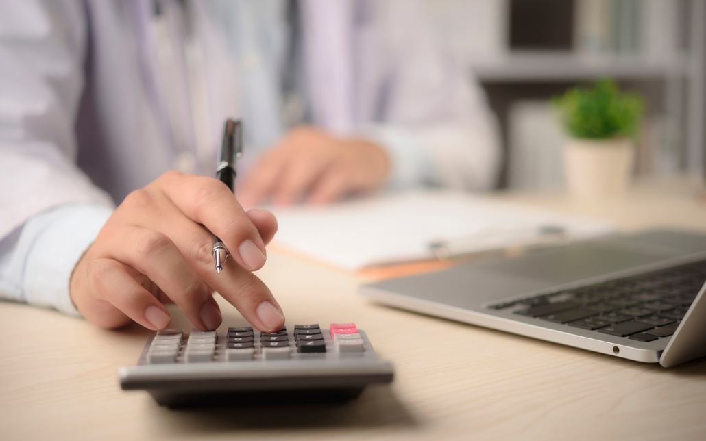 Worker With Calculator